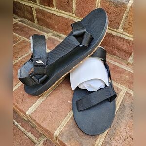 Keds Women's Trio Eco Sporty Strappy Adjustable Black Sandal Shoes Size 8